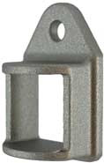 Aluminium Fence Rail Brackets 25x25 mm Single Lugs one hole