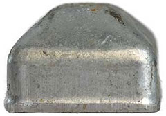 Steel Caps Square 30x30 mm Galvabond