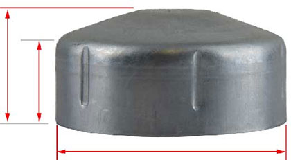 80mm NB Steel Gal Cap