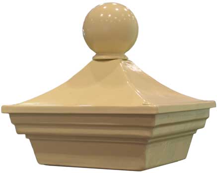 Post Capital in cream colour