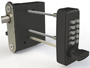 Gatemaster surface mounted digital gate lock