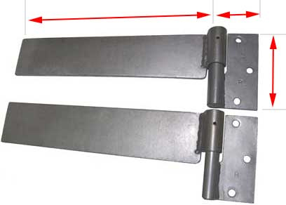 strap hinges for gates up to 400 kgs
