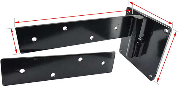 strap hinges for large pillars 