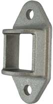 Aluminium Fence Rail Brackets 30x30 mm Double Lugs two holes