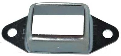 Steel Fence Rail Brackets 25x38 mm Double Lugs V