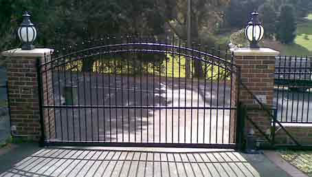Cantilever Gate from the back 