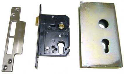 Mortise lock with a lockbox