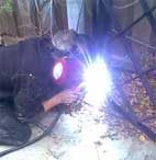 repairing a gate welding 
