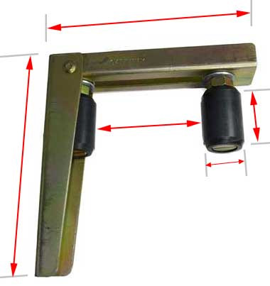 guide roller with 60mm rollers WH287