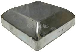 Square steel caps for posts
