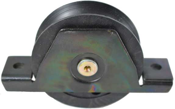 Nylon Sliding gate wheel in a bracket